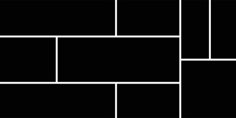 Template photo collage vector 8 pictures. Blank style moodboard, album, photo frame mockup for memory and portfolio.