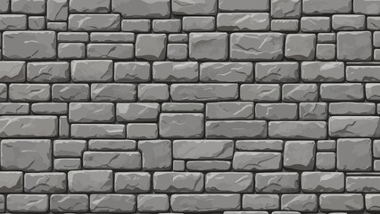 Obraz premium stone wall texture background, seamless pattern, grey rock blocks