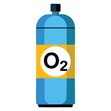 Oxigen spray icon flat illustration of oxigen spray vector icon for web use isolated on white background medical emergency healthcare theme