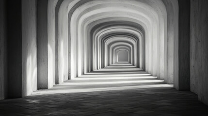 Fototapeta premium A Journey Through the Long Tunnel Towards Strategic Clarity and Operational Freedom Unlocked by Generative AI