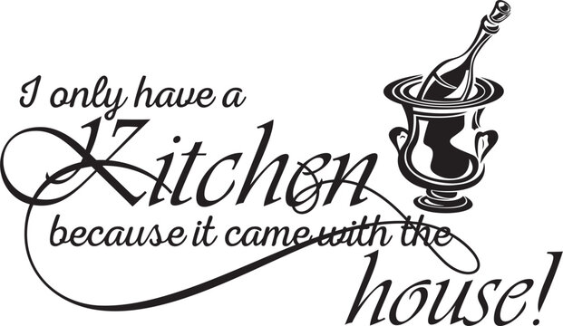 Kitchen and food quote decors, vector wall art series. Ornamental calligraphy inspirational sign designs, lettering phrases for wall decals, house and restaurant interior decor quotes, home signs.