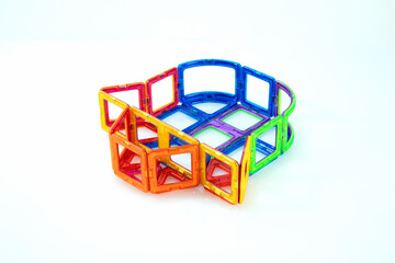Rainbow Magnetic Block Bell Shape STEM Learning Toy