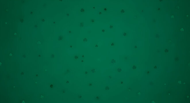 St patrick's day green background with shamrock pattern for irish celebrations and festivities