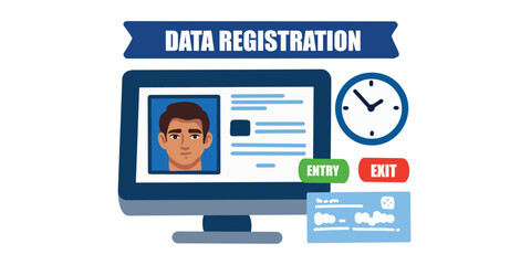 digital data registration process in secure database system