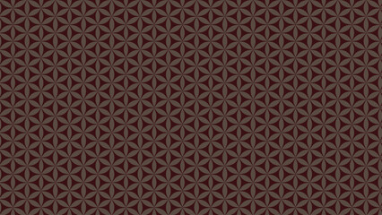 Fototapeta premium Geometric Red Flower Pattern Design