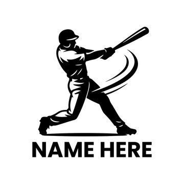 A baseball player swings a bat in a dynamic pose on a clean white background
