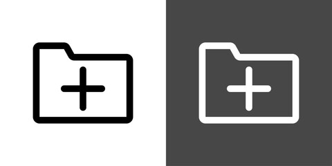 シンプルなフォルダアイコン　追加　コピー