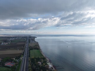 Fototapeta premium High Angle Landscape Shot with great view
