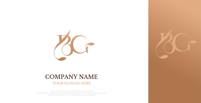 Initial BG Logo Design Elegant