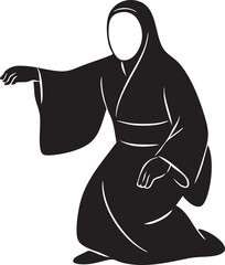 Traditional Japanese Daruma Doll Isolated on White Background