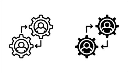 Function and Settings Icon Set &ndash; Gear, Configuration and System Symbols Vector Collection.