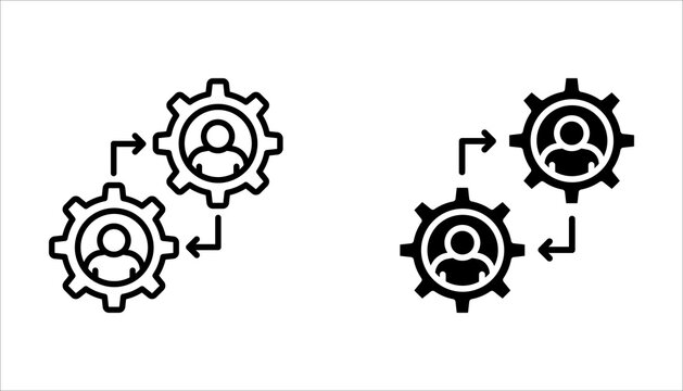 Function and Settings Icon Set &ndash; Gear, Configuration and System Symbols Vector Collection.