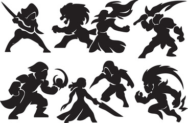 vector set of heraldic symbols