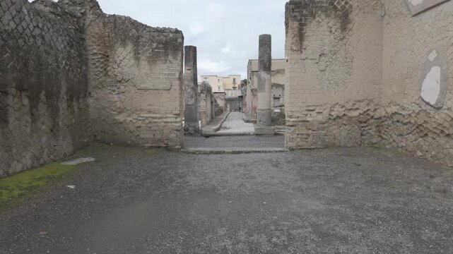Ancient Ruins in Ercolano Italy