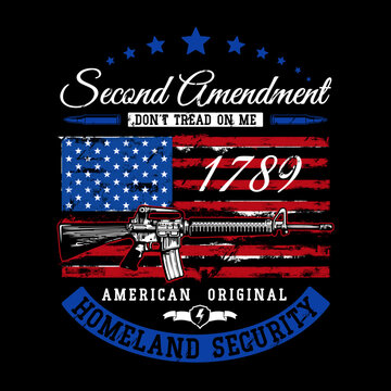 Illustration Second Amendment 1789 The American Homeland Security , 2Nd Amendment
