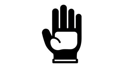 Obraz premium Hand gesture icon stop sign symbol.