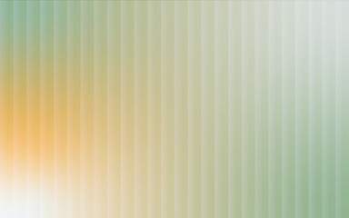 Obraz premium Holographic glass distortion in Soft sage green and warm beige pastel. Blurred ripple stripes with glossy vertical gradient, vector illustration 