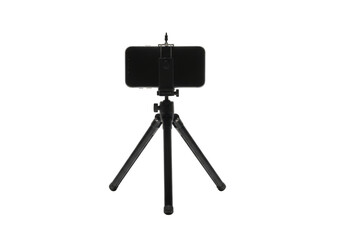 Smartphone tripod mount stabilizer for photography and videography transparent background