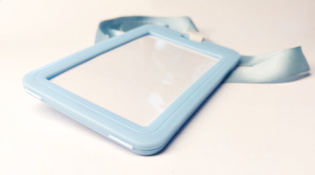 Blank ID card holder with lanyard for professional use, lanyard, blank, ID card, holder, office, work, security, badge