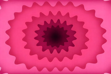 ピンクの抽象波形トンネルデザイン