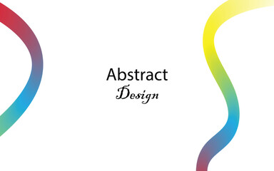 Obraz premium Vibrant abstract design with rainbow gradient waves