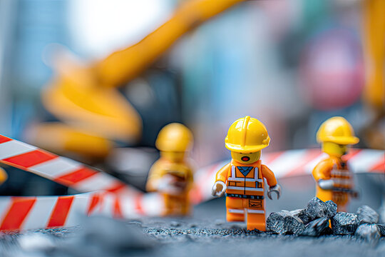 Happy Labour Day concept. 1st May- International labor day concept. Labor safety and right at Workplace. World Day for Safety and Health at Work concept. Safety first for worker 