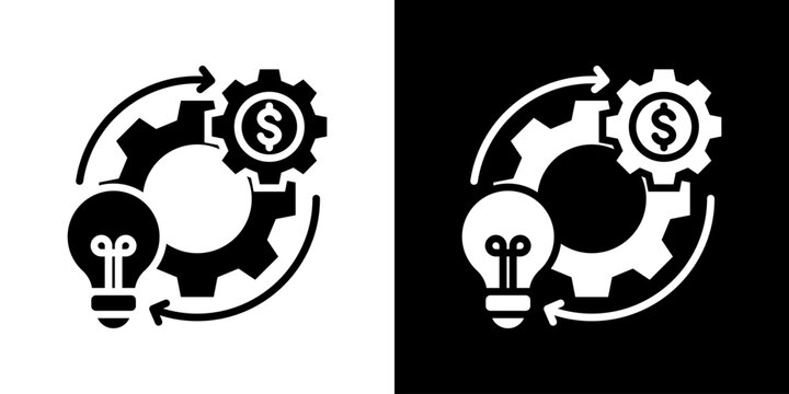 Business Concept icon set multiple style collection