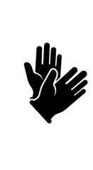 Obraz premium Hands Gesturing Stop or Caution Sign.