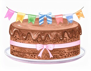 大きなチョコレートケーキ