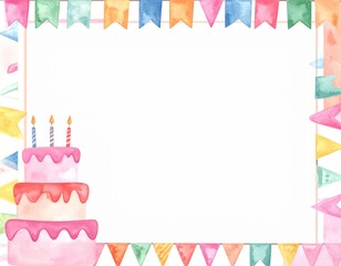 苺のケーキのフレーム