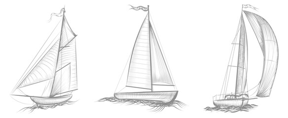 Vintage sailing ship engraving illustration © Umme