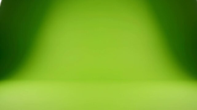 Green screen studio setup with lighting for chroma key compositing