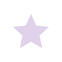 Obraz premium A five-pointed star shape, light purple, outlined with a vibrant mix of colors, on a black backdrop