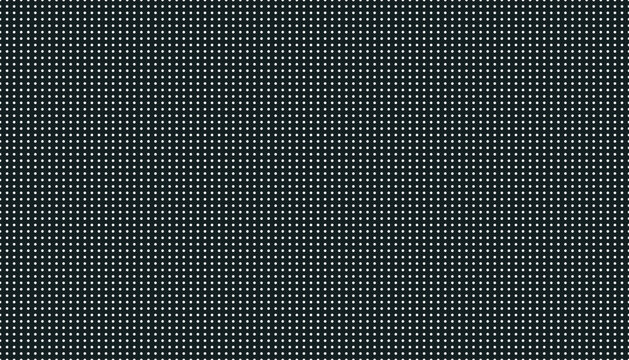 Digital LED dot grid pattern. Vector RGB panel texture with black and white pixel dots, electronic screen background for video wall, tech UI, displays and modern digital design