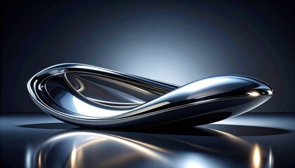 Abstract metal sculpture design