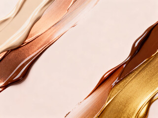 brown beige gold glossy paint minimal background