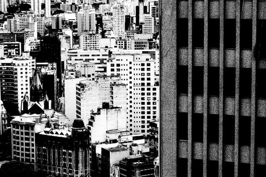 Cidade de S&atilde;o Paulo, arquitetura, avenidas e ruas. 