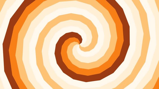 motion hypno Horizontal Vibrant Orange Swirling Pattern Animation