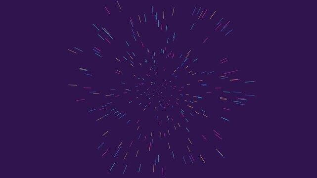 Arcade Stars Animation - Retro Space Shooter Motion Background for Gaming Nostalgic Visual Content