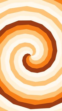 motion hypno Vertical Vibrant Orange Swirling Pattern Animation for Backgrounds