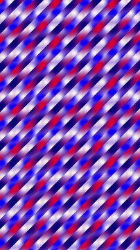 Dynamic Barber Pole Stripes Video Loop with Red, White, and Blue Gradient for Motion Graphics and Branding
