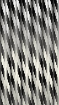 Monochromatic Barber Pole Stripes Video Loop with Silver and Black Gradient for Sophisticated Branding