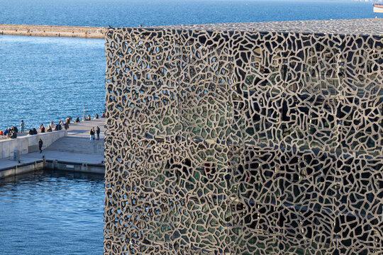 Marseille, France -2025 December 30: Museum of European and Mediterranean Civilisations, mucem one of largest museum in Marseille
