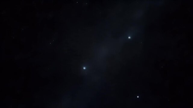 A dark blue sky filled with countless tiny white stars and a few brighter ones