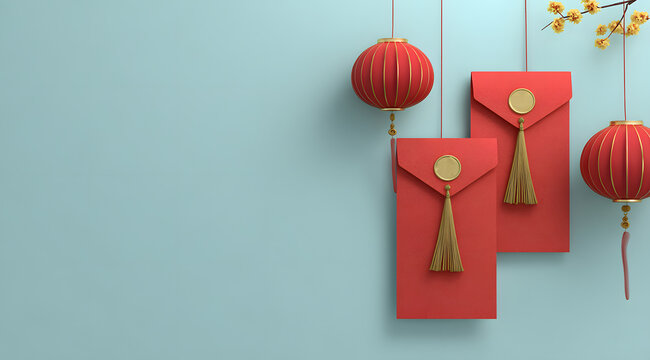 Chinese style red envelope background