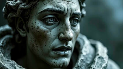 Close up of particle energy fluctuations