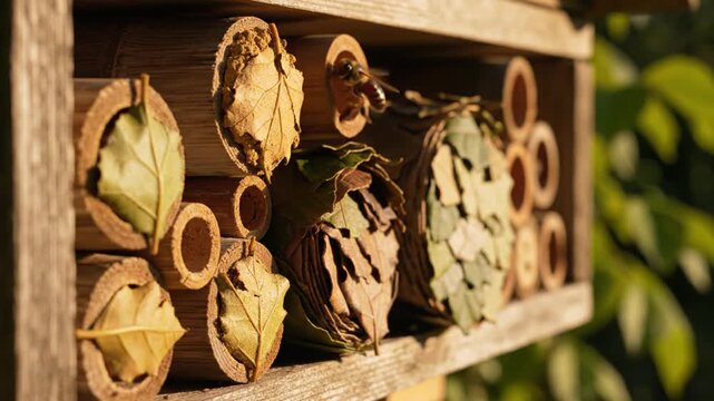 Close-up of assorted seashells on a wooden display shelf