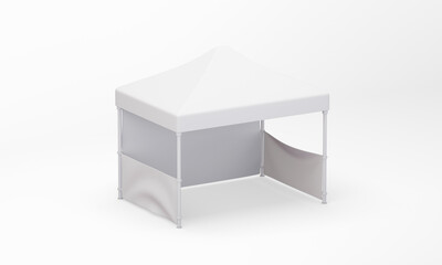 Event tent isolated Mockup. 3D rendering
