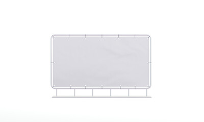 Construction barrier isolated Mockup