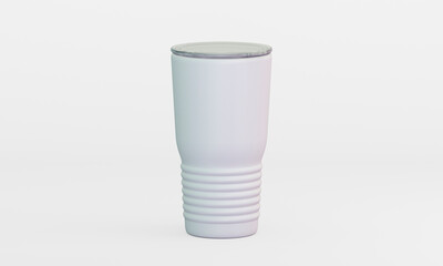 : Blank tumbler cup isolated Mockup 3D rendering